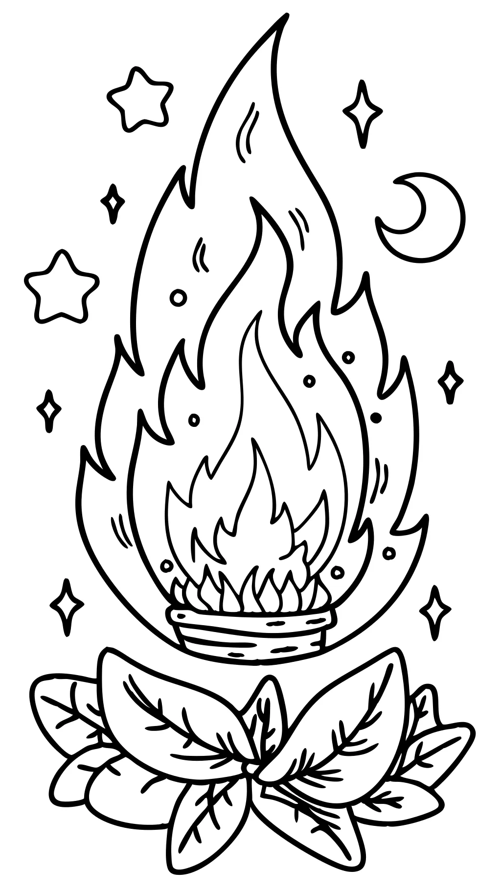 fire coloring pages